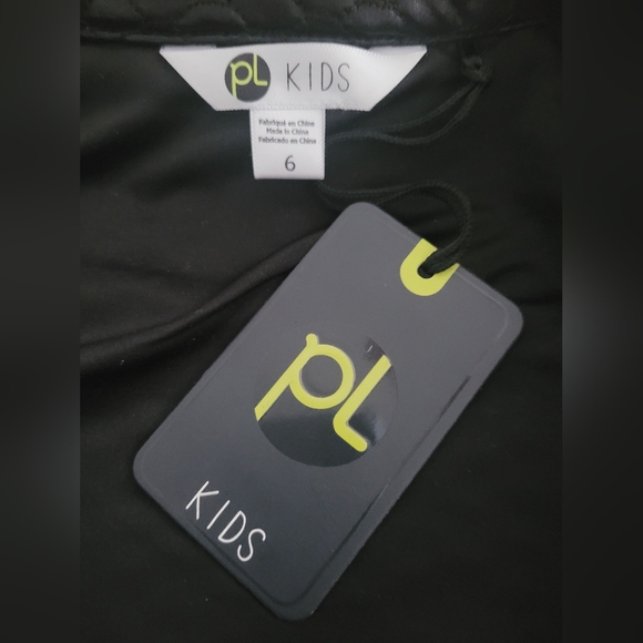 Girls Size 6 PL Quilted Moto Jacket with Pre-loved Letherett Fanny Pack! - Picture 7 of 8